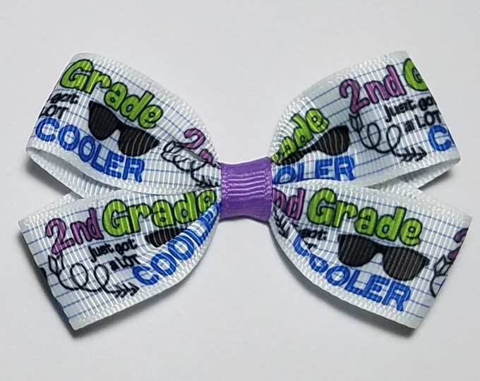 3" 2nd Grade Just Got Cooler Hair Bow