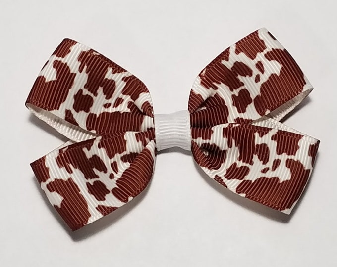 3" Cow Print Hair Bow