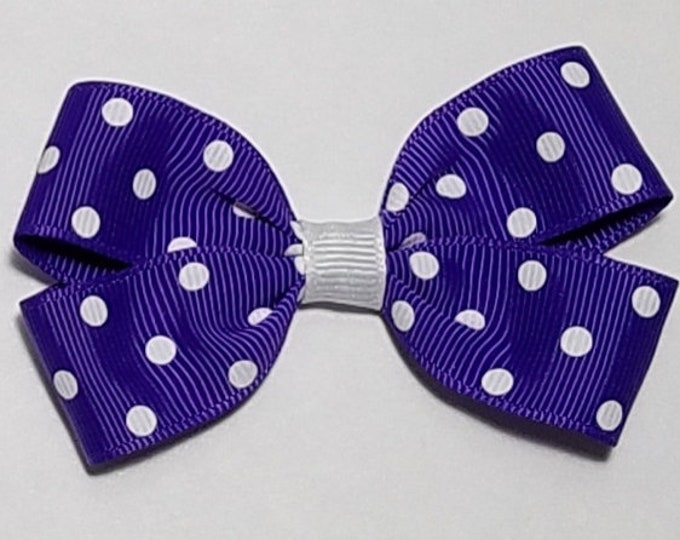 3" Polka Dot Hair Bow *Choose from 24 Colors*