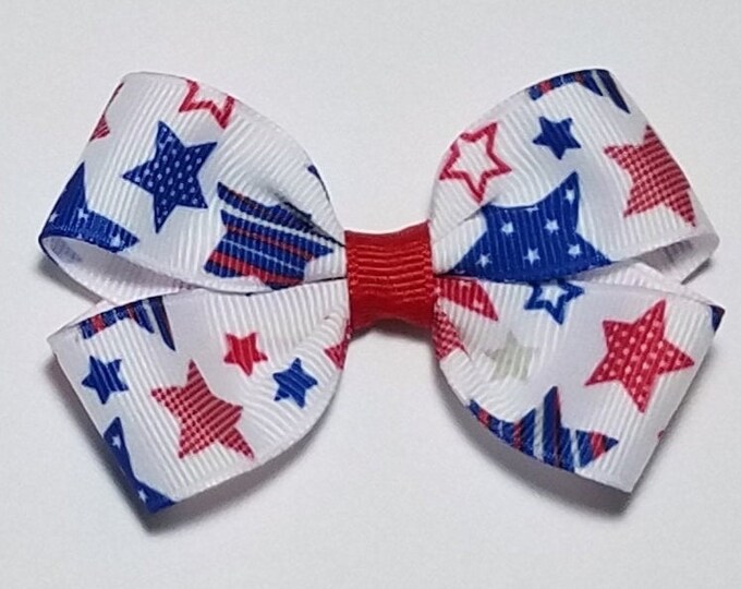 3" Patriotic Stars Hair Bow