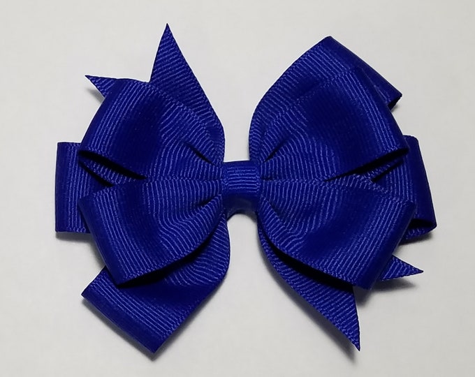 3.5" Solid Double Layer Hair Bow *You Choose Color*