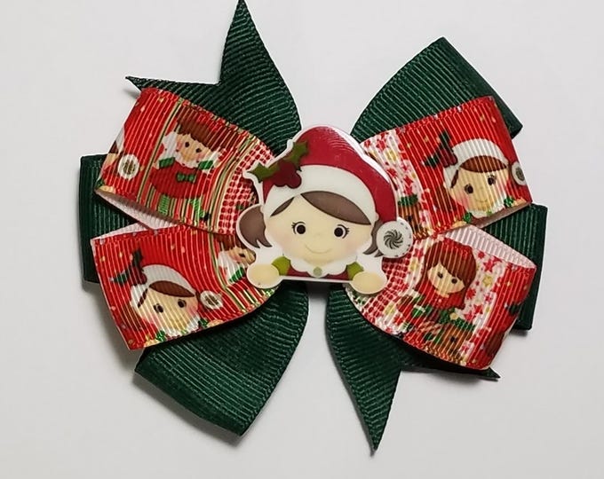 3.5" Christmas Girl Hair Bow *CLEARANCE*