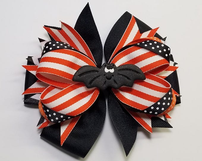 5" Bat Halloween Hair Bow *CLEARANCE*