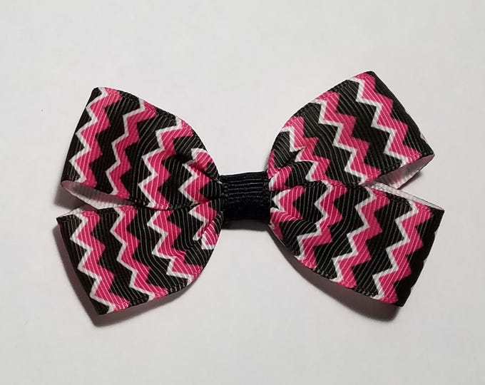 3" Chevron Hair Bow *CLEARANCE*