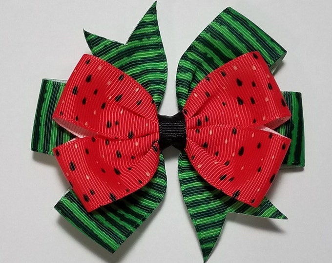 3.5" Watermelon Hair Bow