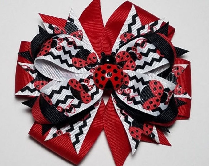 5" Ladybug OTT Hair Bow *CLEARANCE*