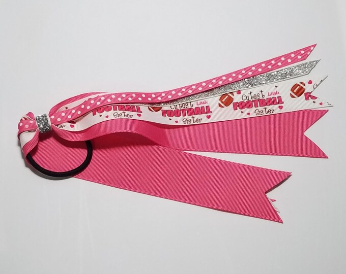 Football Sister Ponytail Streamer *CLEARANCE*