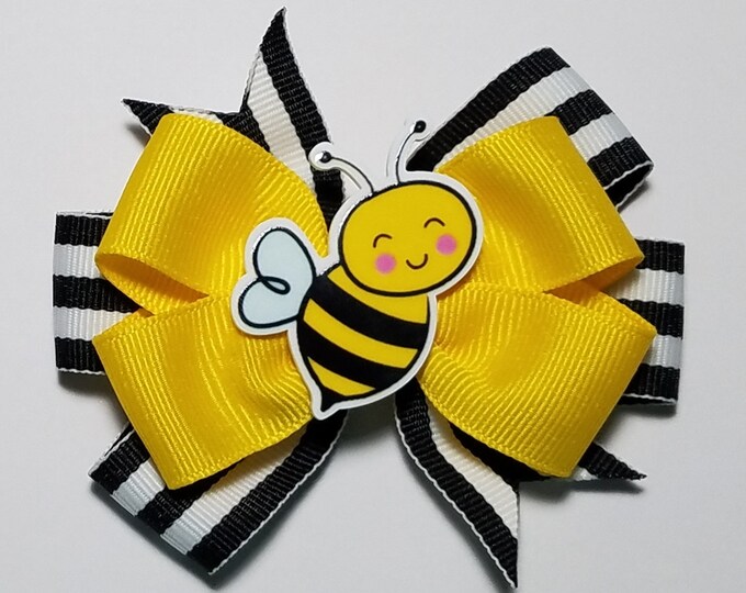 3.5" Bee Hair Bow