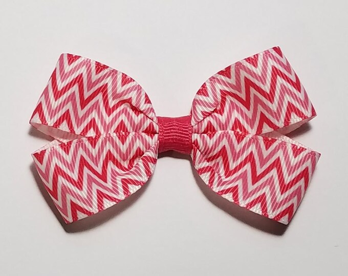 3" Valentine's Day Chevron Hair Bow