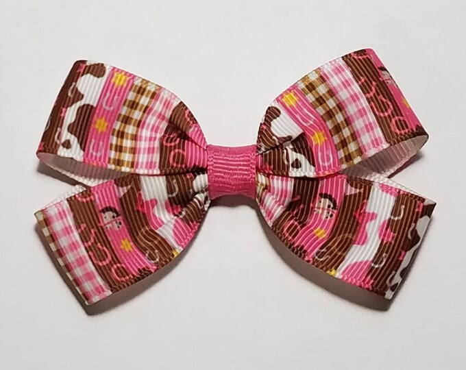 3" Cowgirl Hair Bow *CLEARANCE*