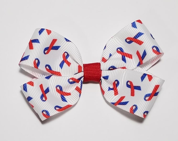 3" CHD Awareness Ribbon Hair Bow