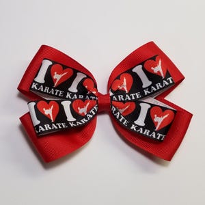 5&quot; Karate Hair Bow *You Choose Solid Bow Color*