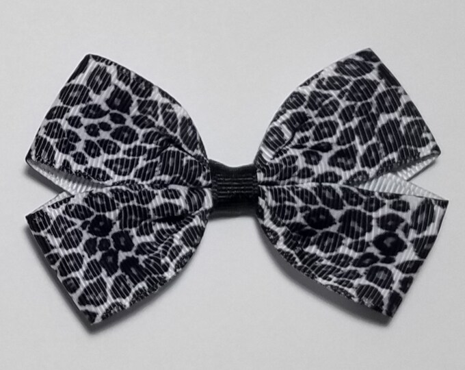 3" Snow Leopard Hair Bow