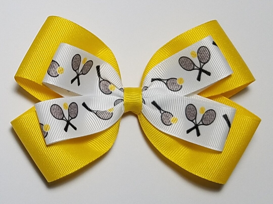 5 Tennis Hair Bow you Choose Color Etsy