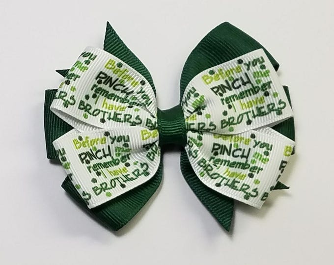 3.5" St. Patrick's Day Hair Bow *CLEARANCE*