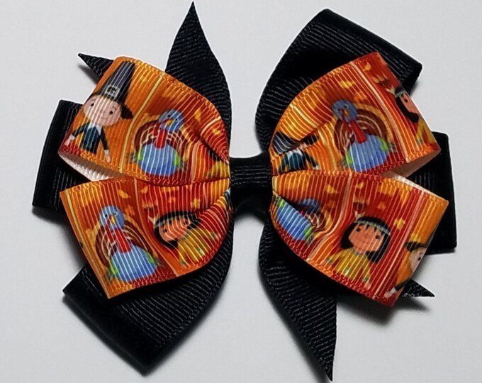 3.5" Thanksgiving Hair Bow *CLEARANCE*