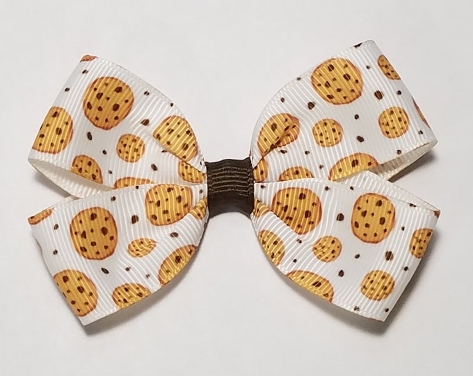 3" Chocolate Chip Cookie Hair Bow