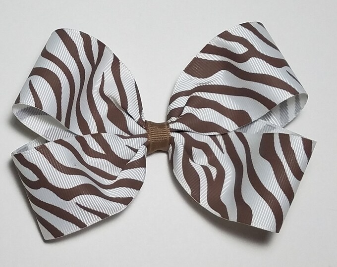 5" Zebra Hair Bow *CLEARANCE*