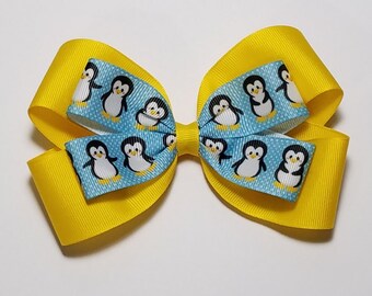 Lazo para el cabello de pingüino de 5" (puedes elegir el color del lazo)