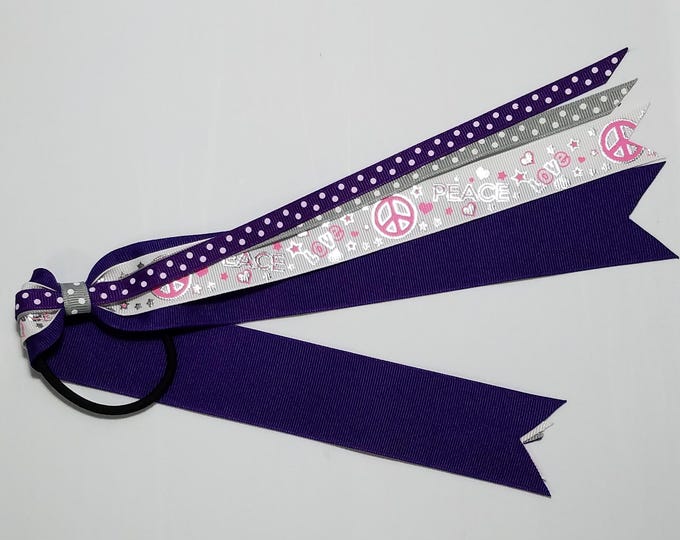 Peace Ponytail Streamer *CLEARANCE*