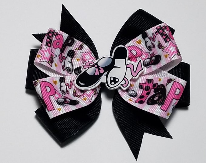 3.5" Tap Dance Hair Bow *You Choose Solid Bow Color*