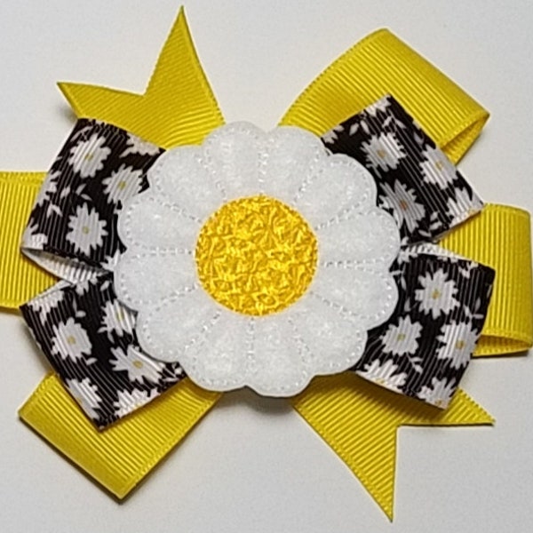 Daisy Hair Bow Etsy