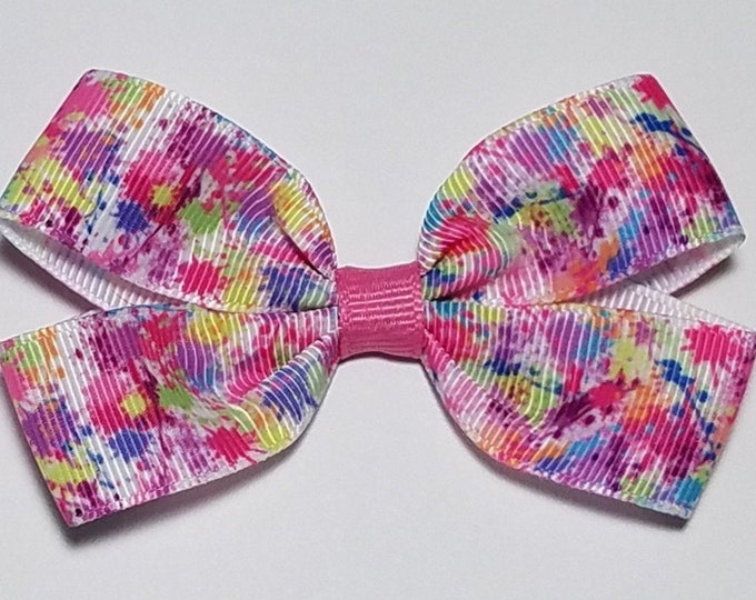 3" Paint Splatter Hair Bow