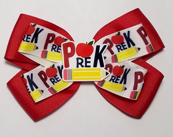 5" Pre-K Hair Bow *You Choose Solid Bow Color*