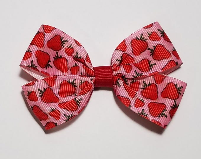 3" Strawberry Hair Bow