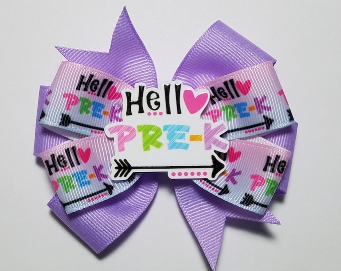 3.5" Pre-K Hair Bow *You Choose Solid Bow Color*