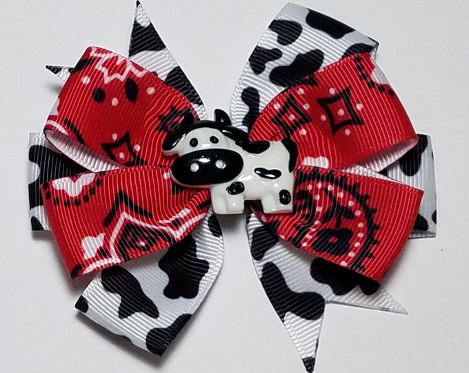 3.5" Cow Hair Bow