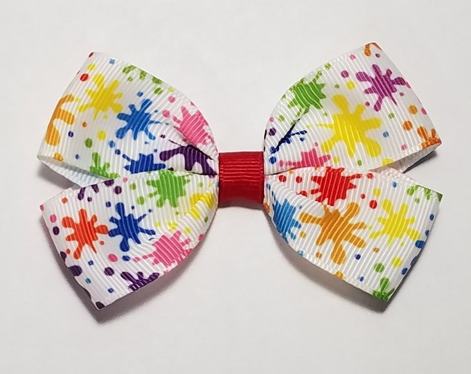 3" Paint Splatter Hair Bow