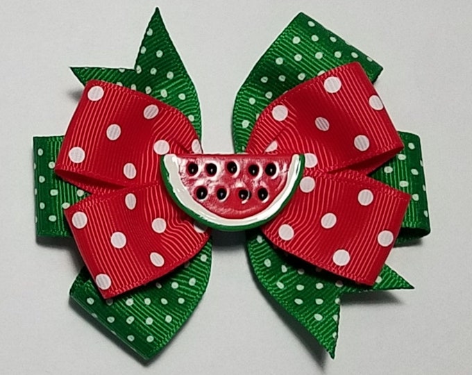 3.5" Watermelon Hair Bow