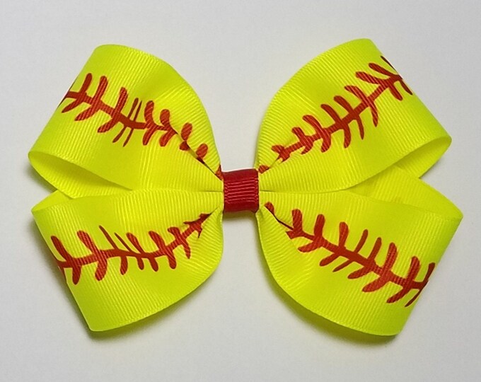 5" Softball Hair Bow