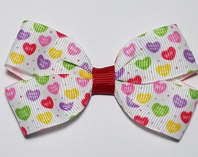 3" Conversation Hearts Hair Bow *CLEARANCE*