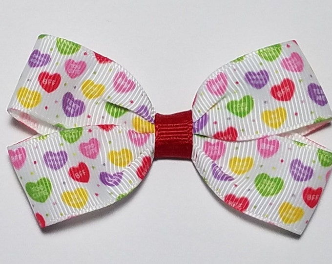 3" Conversation Hearts Hair Bow