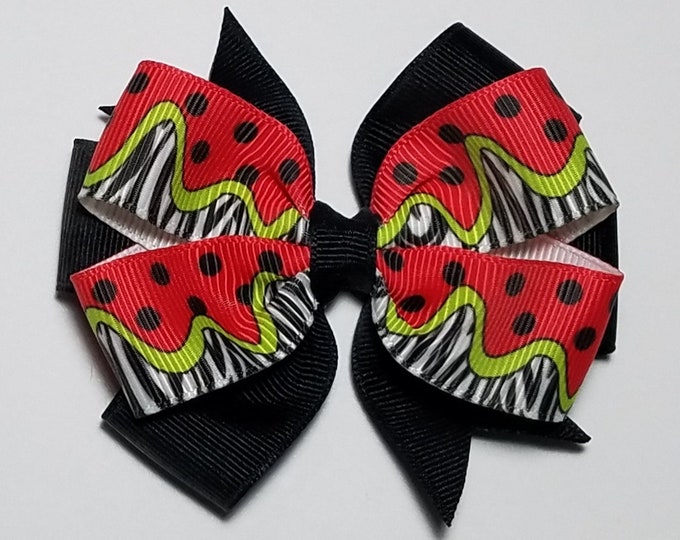 3.5" Zebra Hair Bow *CLEARANCE*