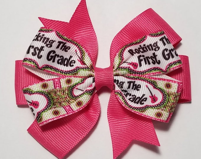 3.5" 1st Grade Hair Bow *CLEARANCE*