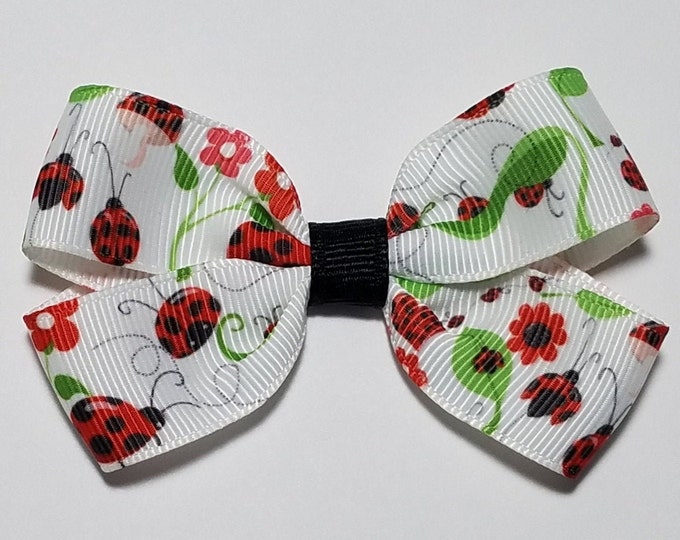 3" Ladybug Hair Bow