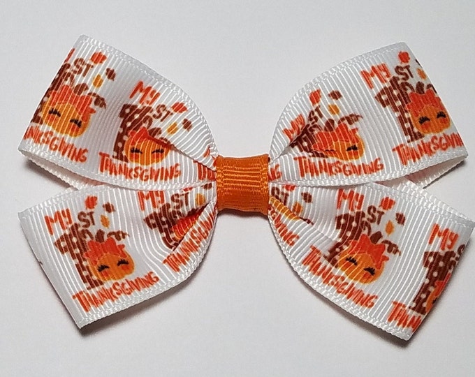 3" 1st Thanksgiving Hair Bow