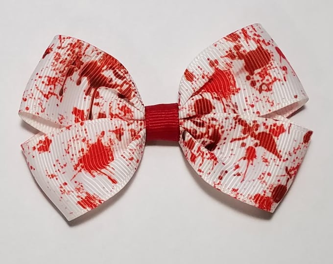 3" Blood Splatter Hair Bow