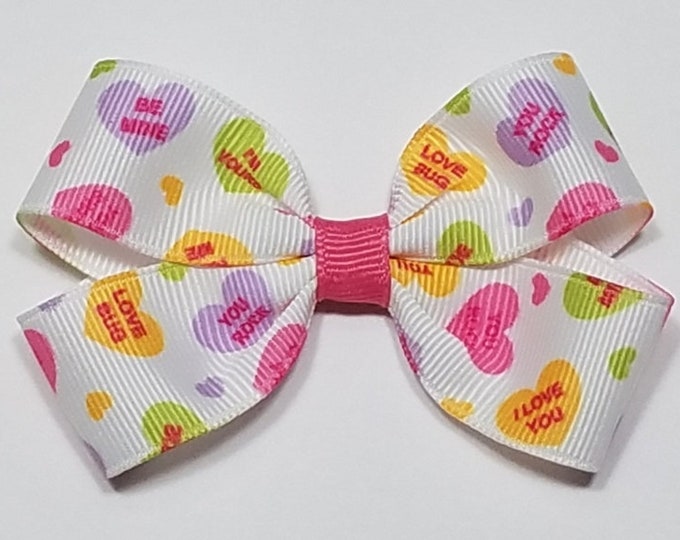 3" Conversation Heart Hair Bow