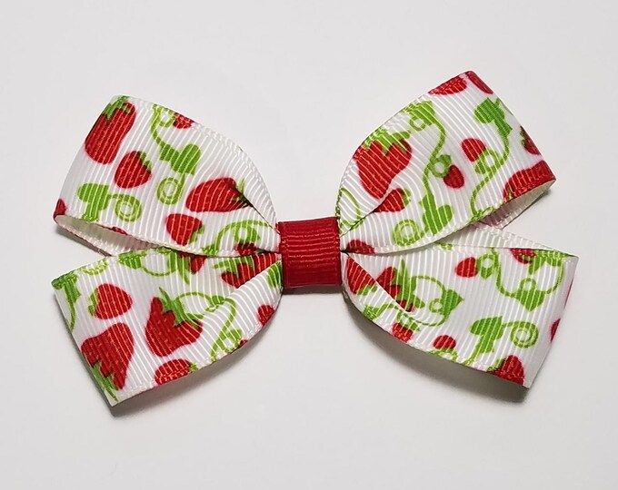 3" Strawberry Hair Bow
