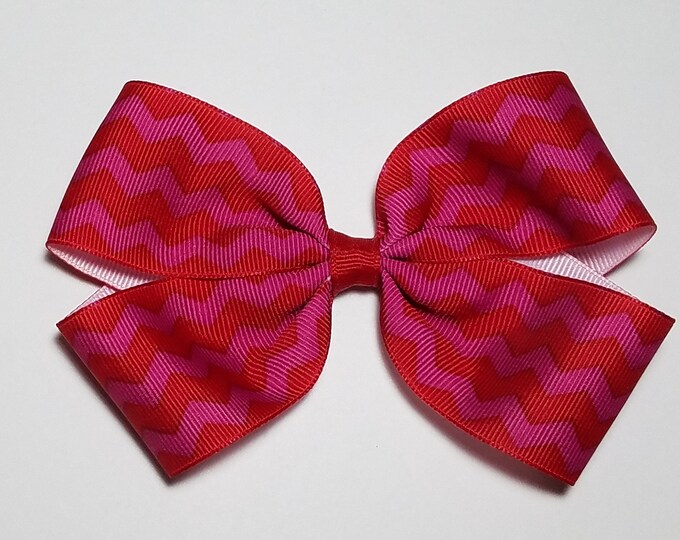 5" Chevron Hair Bow *CLEARANCE*