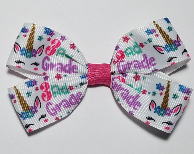 3" 3rd Grade Hair Bow *CLEARANCE*