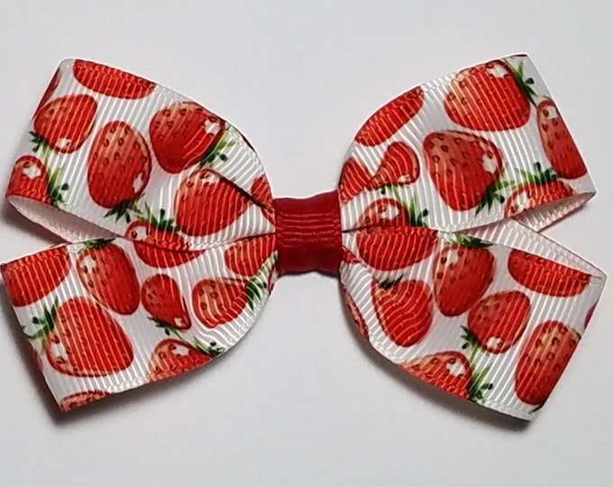 3" Strawberry Hair Bow