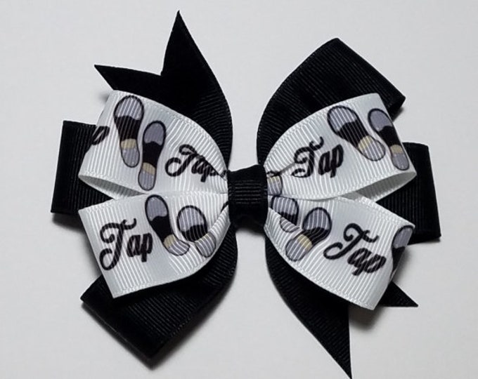 3.5" Tap Hair Bow *You Choose Solid Bow Color*