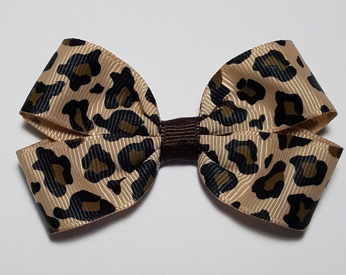 3" Leopard Hair Bow