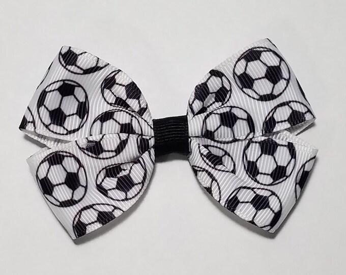 3" Soccer Hair Bow