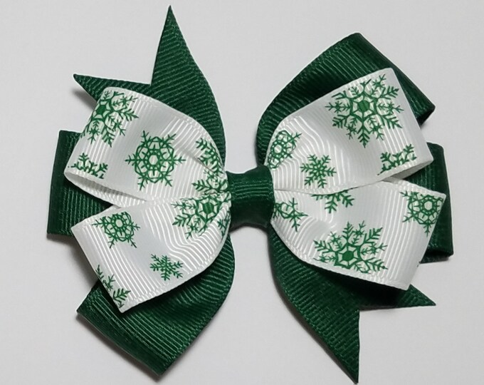 3.5" Snowflake Hair Bow